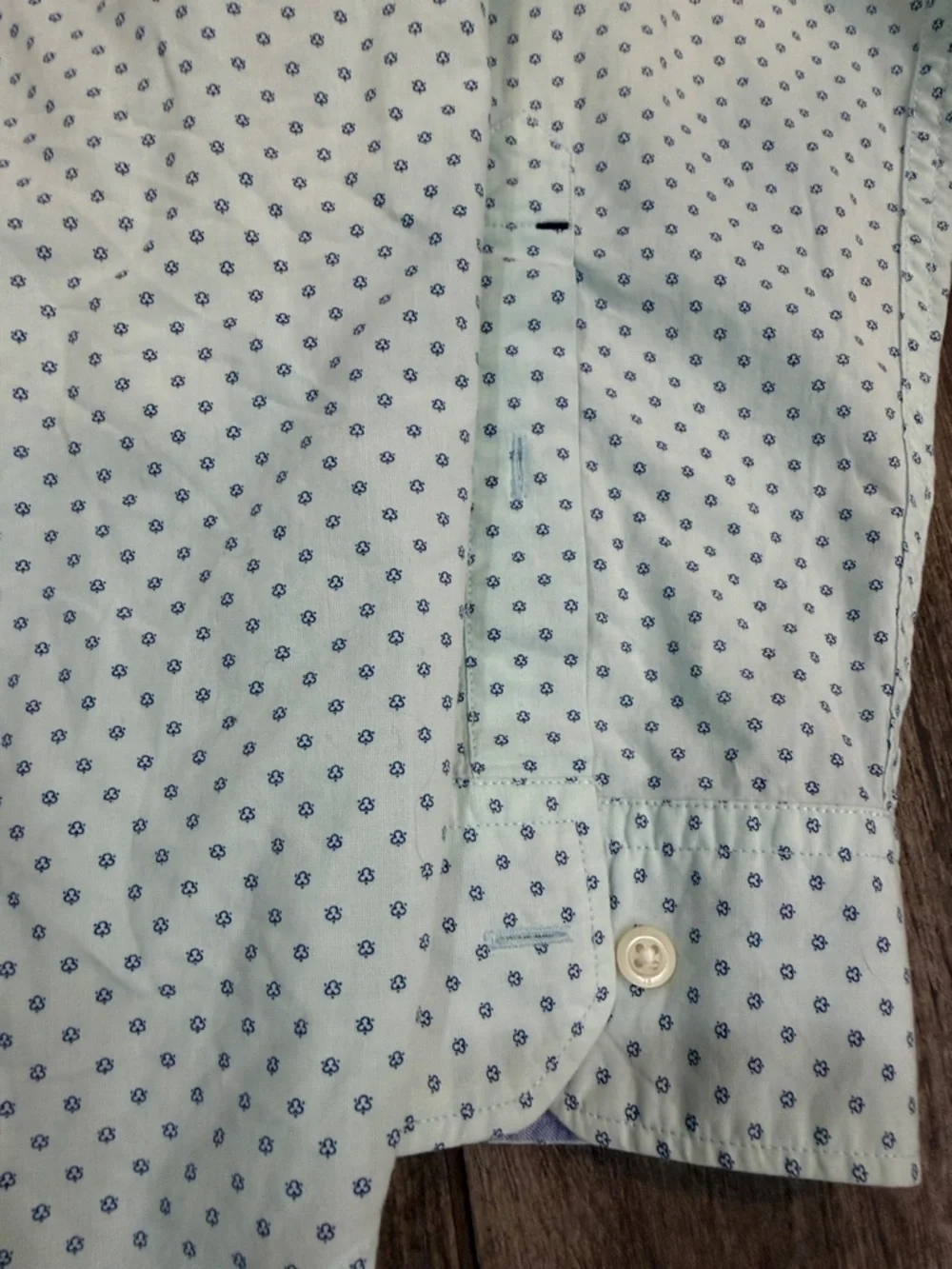Banana Republic Men's Light Blue Grant Fit XL Dress Shirt